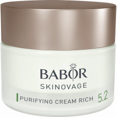 Clarifying and balancing care cream for oily, blemished skin. Purifying Cream Rich